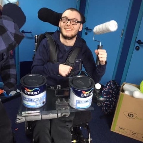 Connor decorates his room