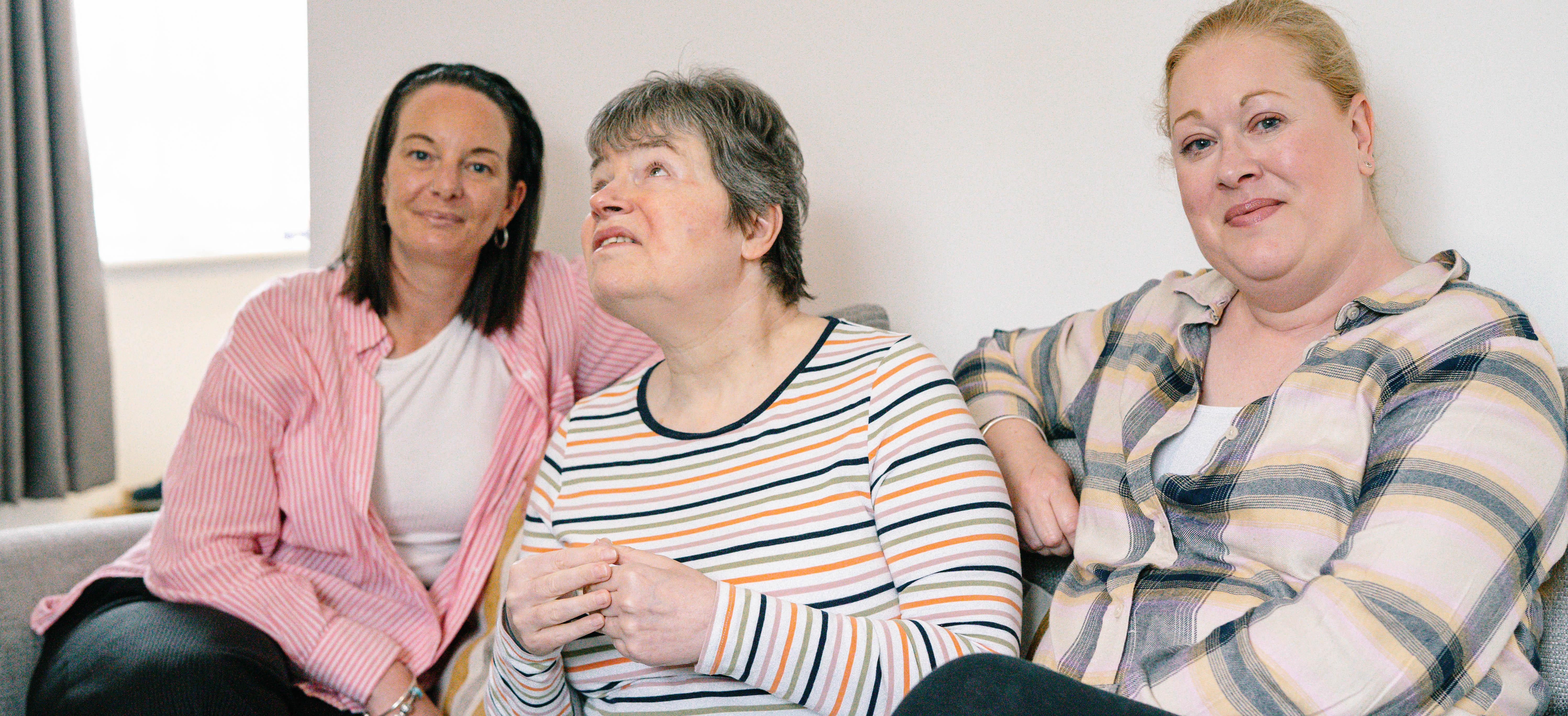 Caroline and her support workers