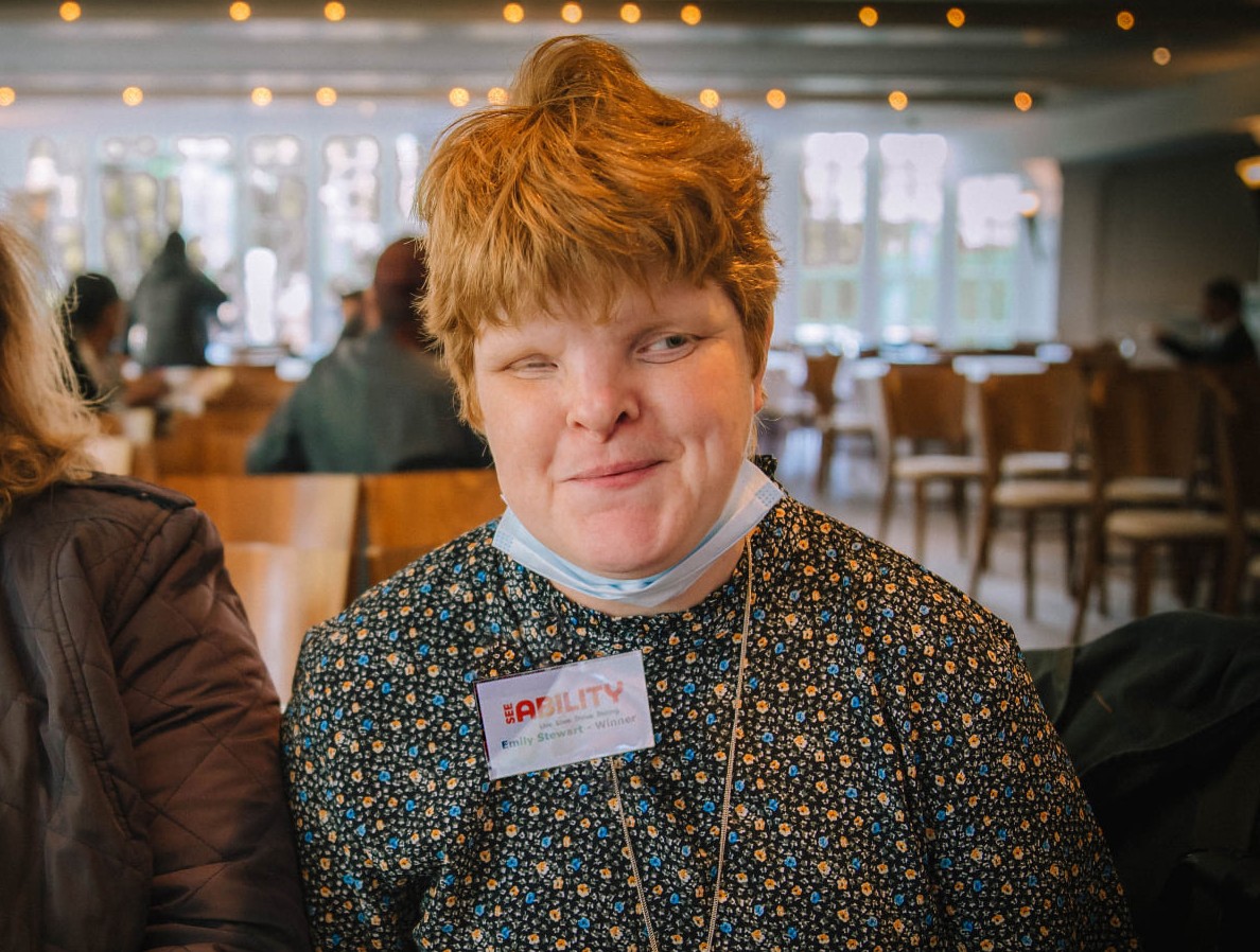 Emily at a SeeAbility event
