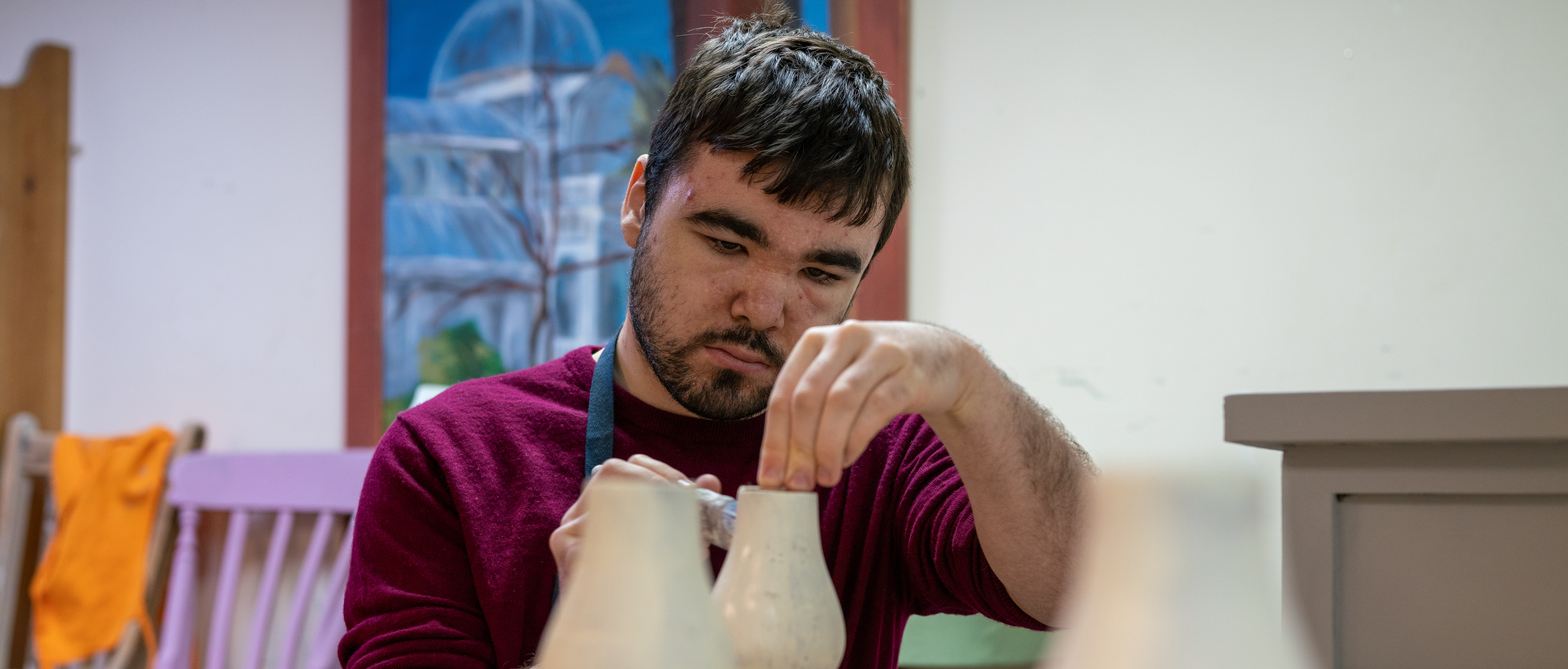 Ed painting furniture