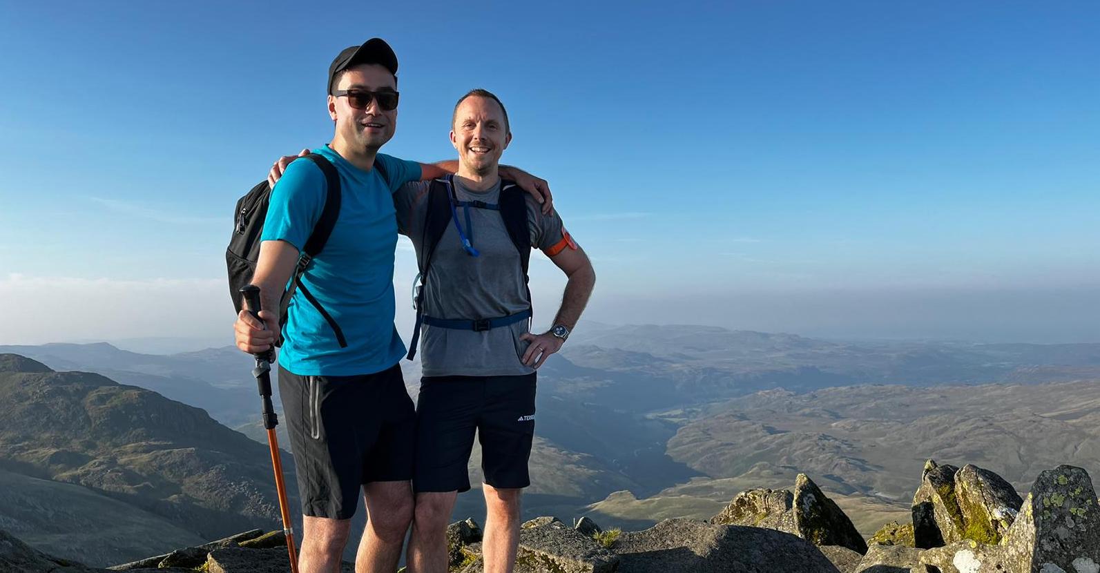 Jack and Michael on the trek