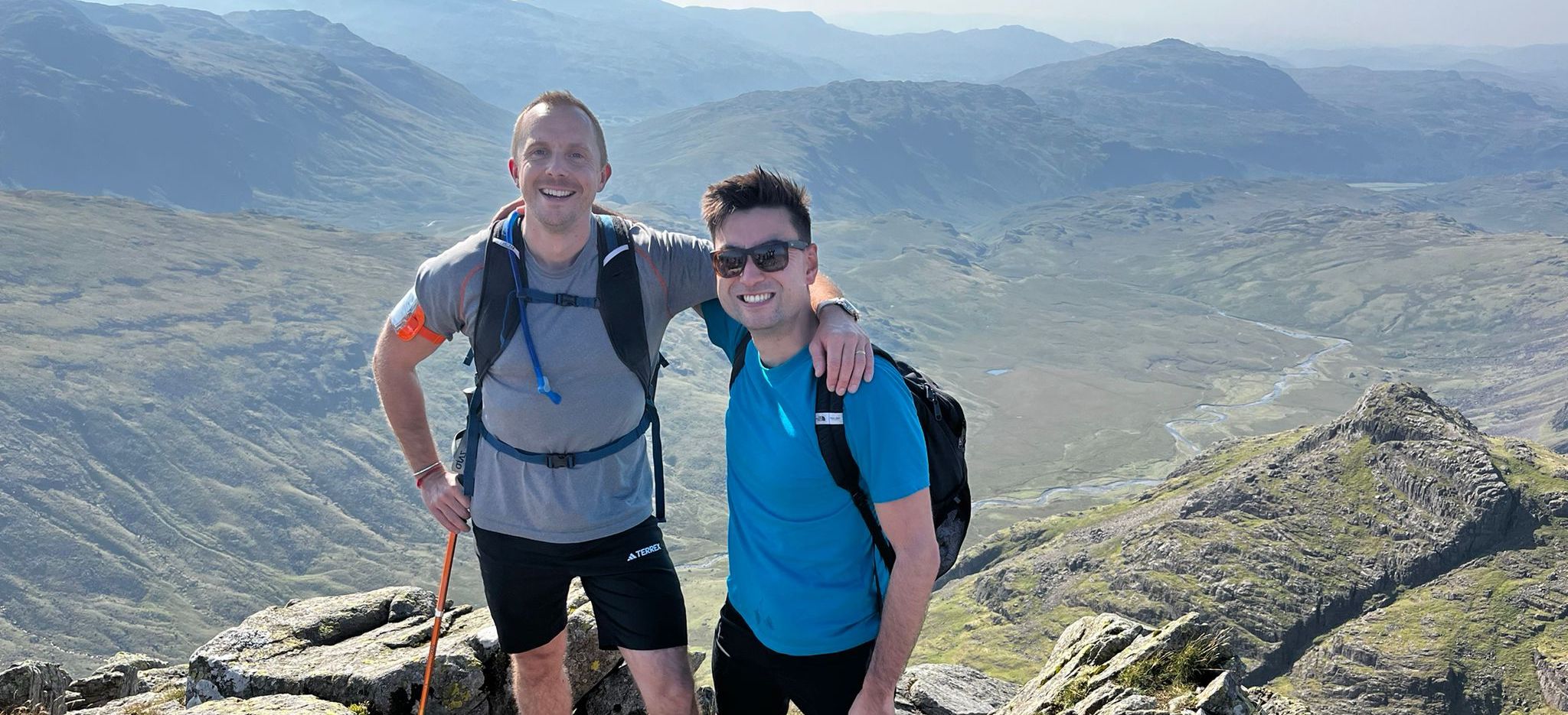Jack and Michael on a mountain