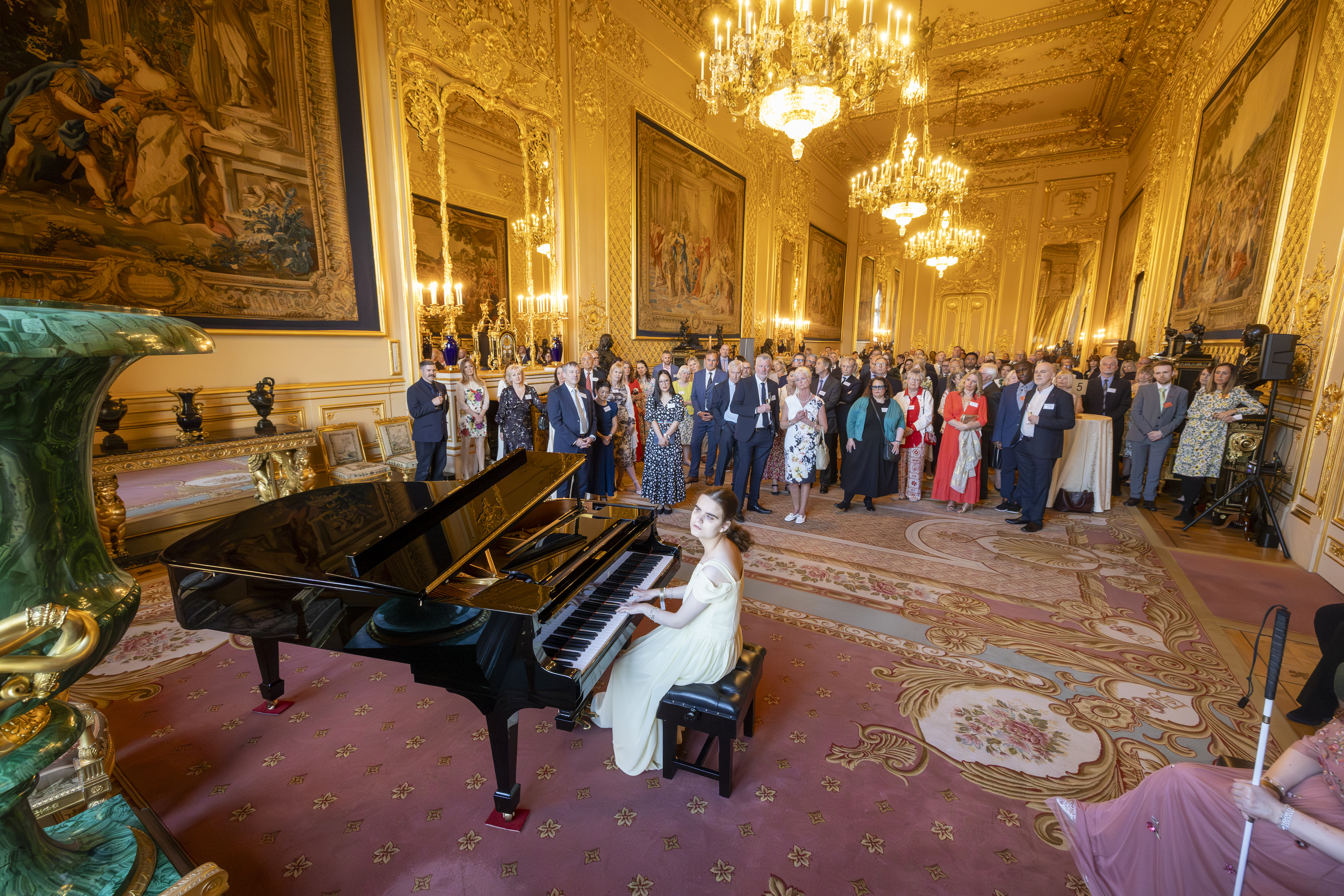 Lucy the Pianist performs at Windsor Castle