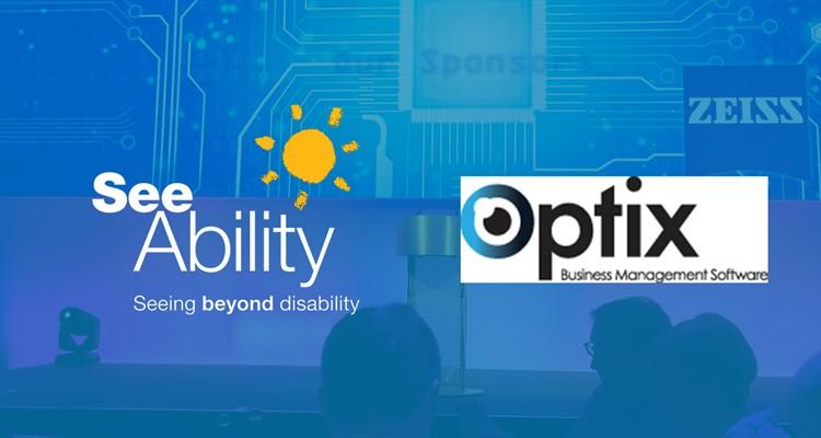 SeeAbility and Optix logos