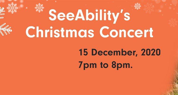 Poster that says: SeeAbility's Christmas Concert