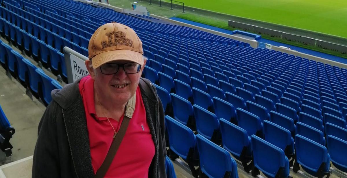 Greg in the Amex stadium