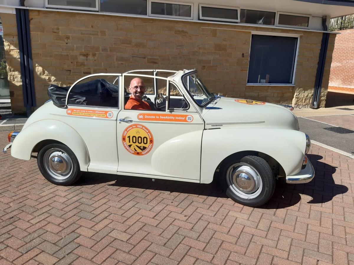 Gordon inside Moggie