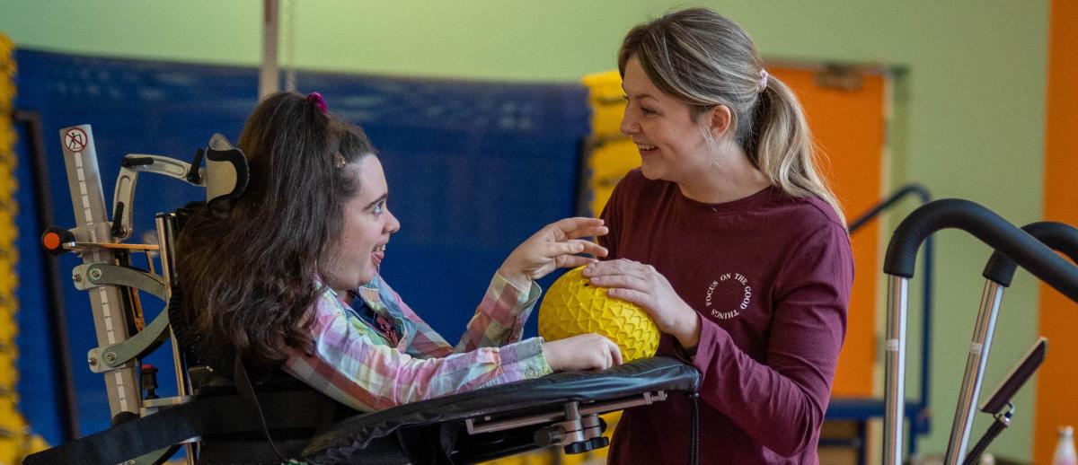 Lizzie using the Innowalk Pro