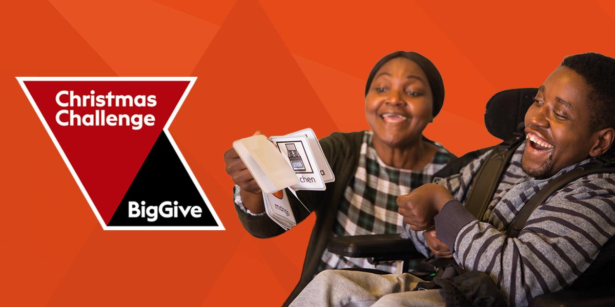 Big Give logo with a picture of Sadick and Norma