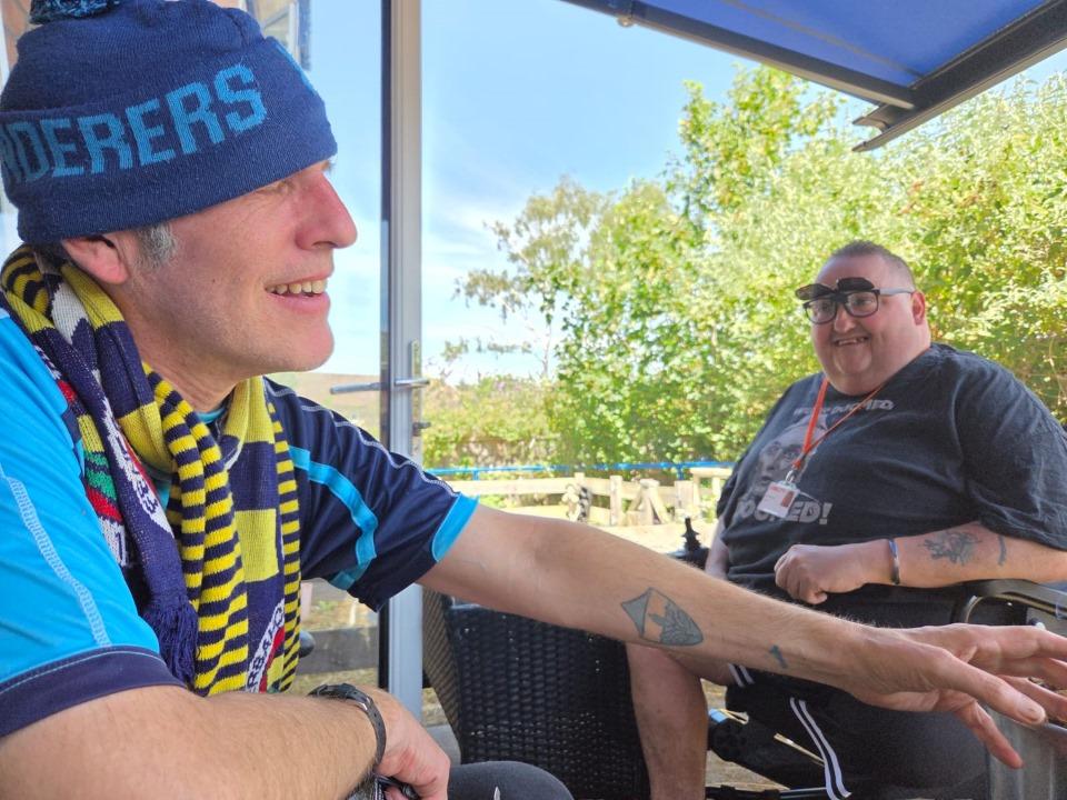 Scott and his volunteer, Andrew