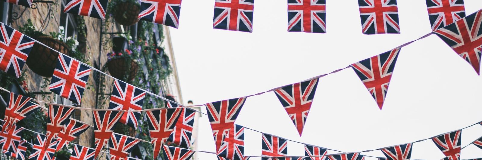 Bunting with the Union Jack