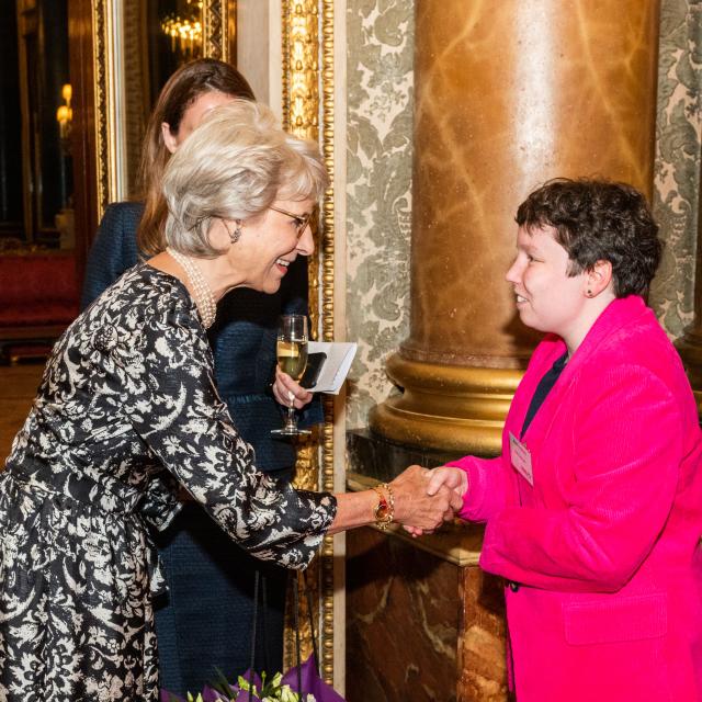 The Duchess of Gloucester meeting Beatrix