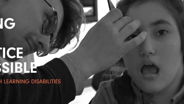 Someone having an eye test