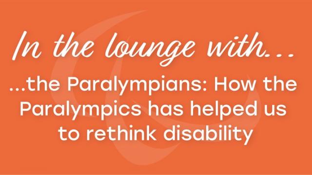 In the lounge with the Paralympians