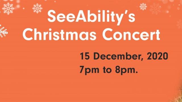 Poster that says: SeeAbility's Christmas Concert