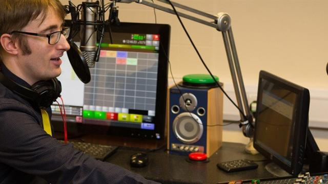 Ian at his radio station