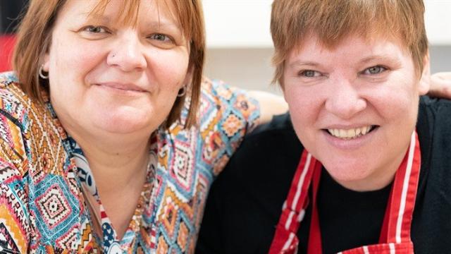 Steph at the coffee shop