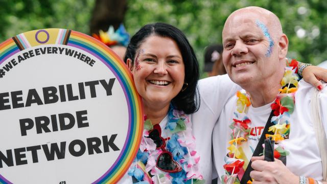 Rhi and Wayne at London Pride