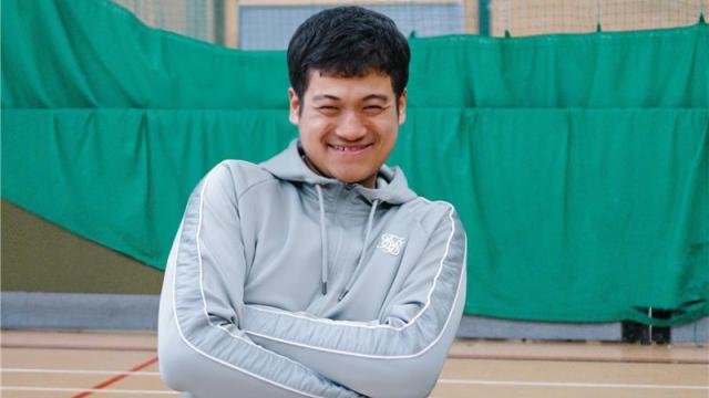 Giban smiling and posing