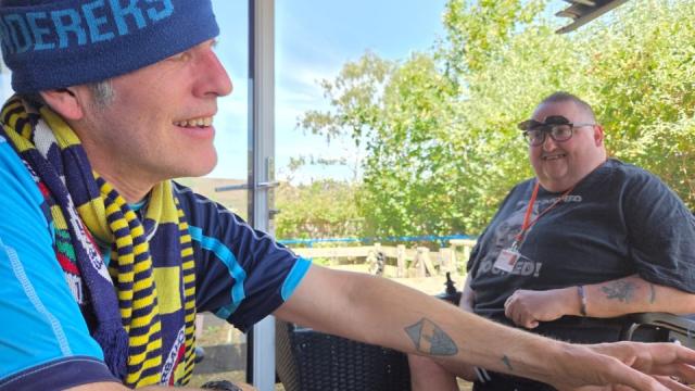 Scott and his volunteer, Andrew