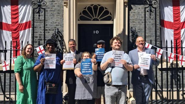 SeeAbility, Learning Disability England and Lord Scriven deliver the open letter to 10 Downing Street